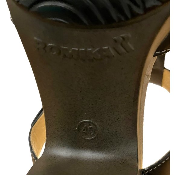 ROMIKA Black Jamaica Studded Nancy 02 COMFORT Block Heel SANDALS Sz 9/ MSRP $130 - Picture 15 of 16